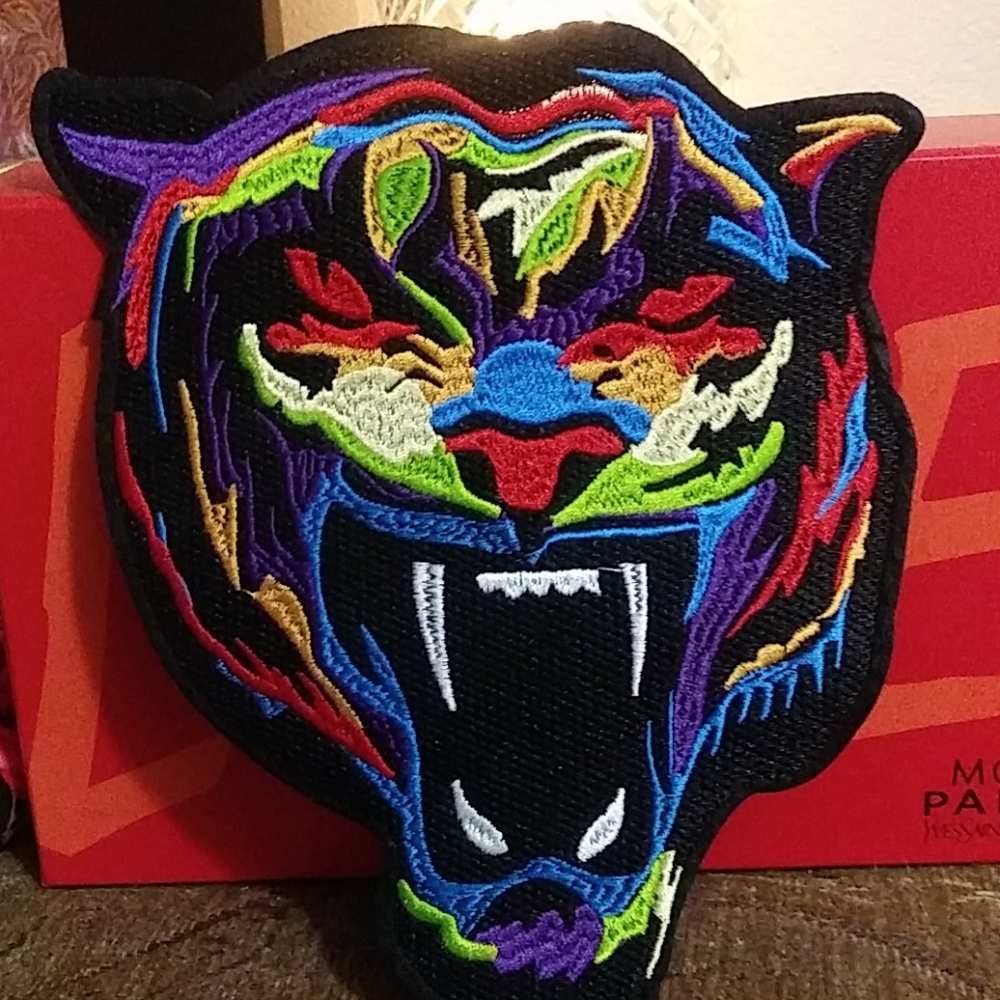Embroidered Tiger Iron On Patch